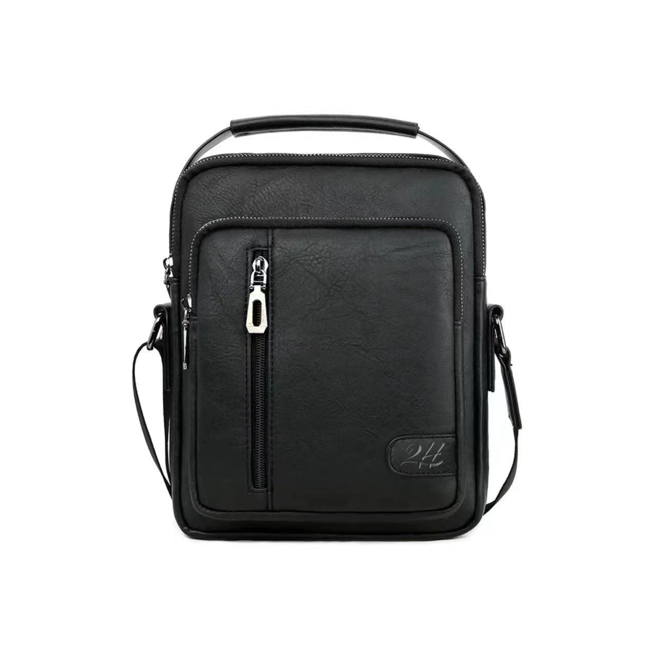2H Black Shoulder messenger bag