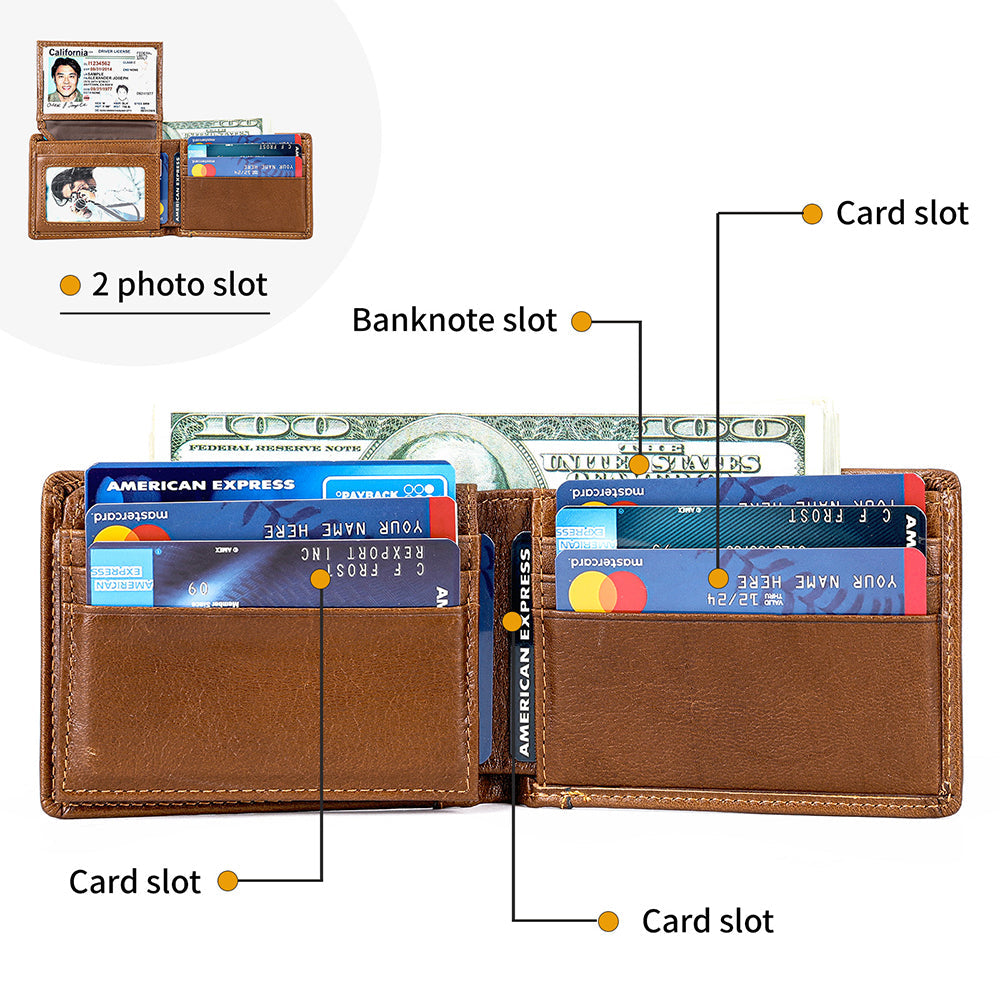 2H #1144 Genuine Leather Wallet