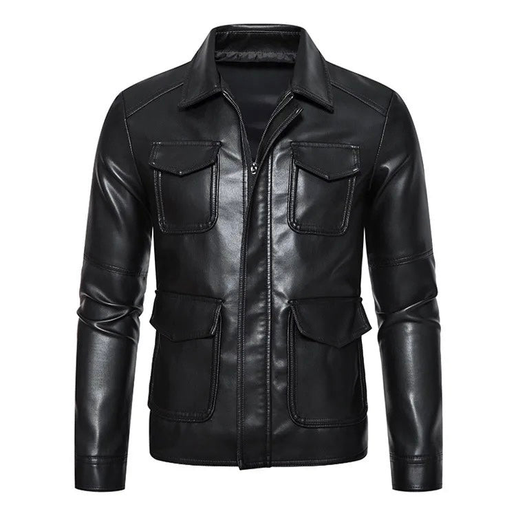 2H Leather Casual Jacket