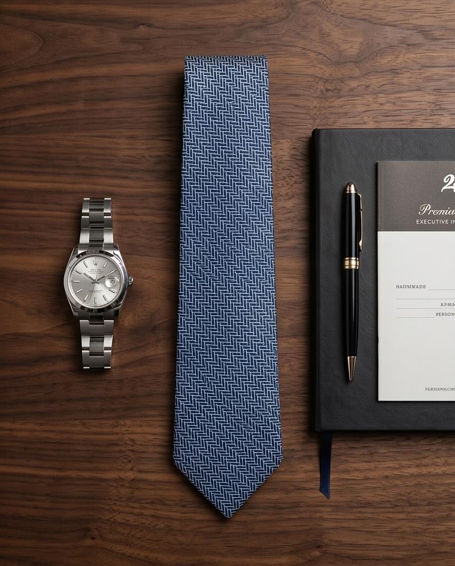 2H Blue Necktie