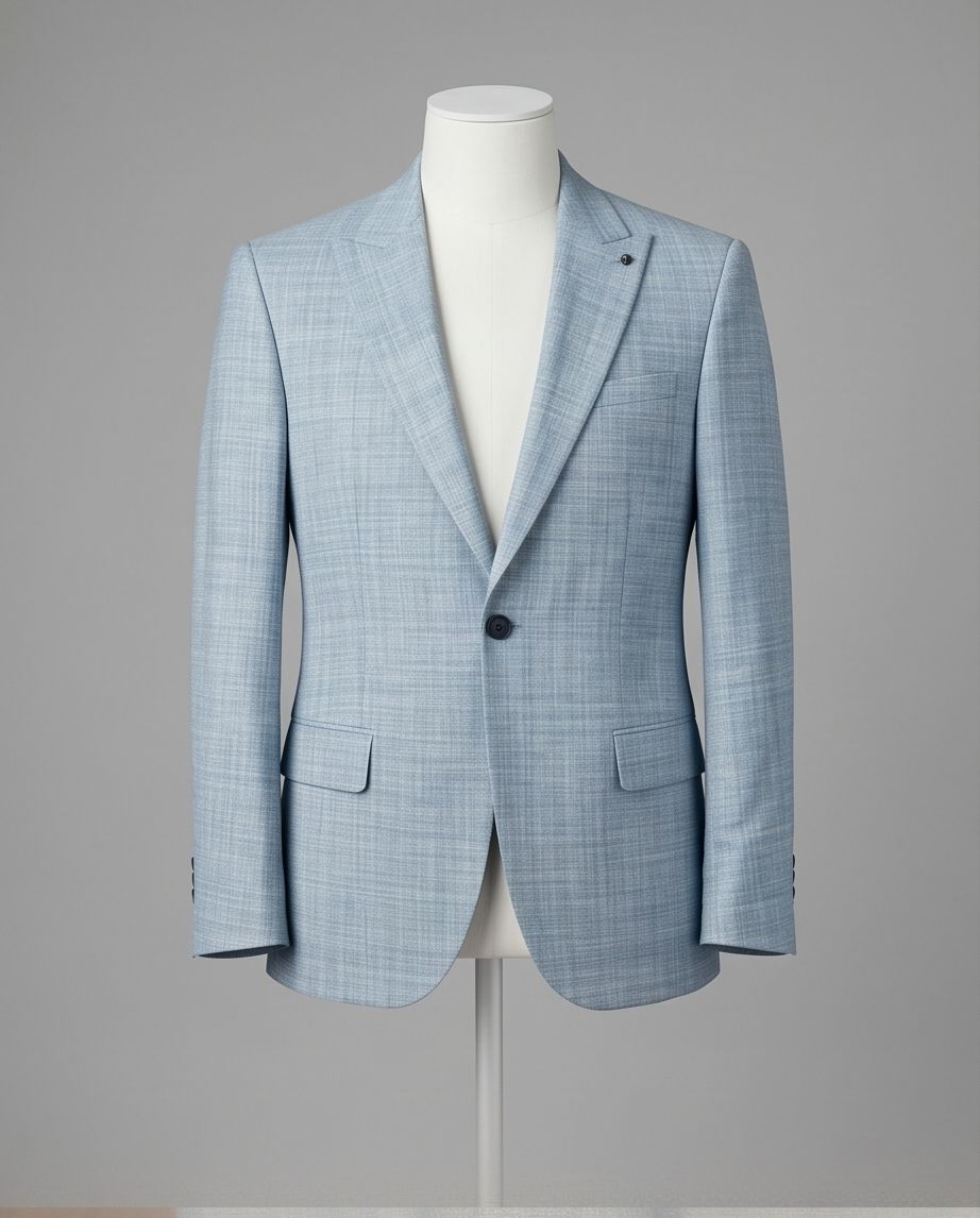 2H #118-1 Light Blue Casual Suit