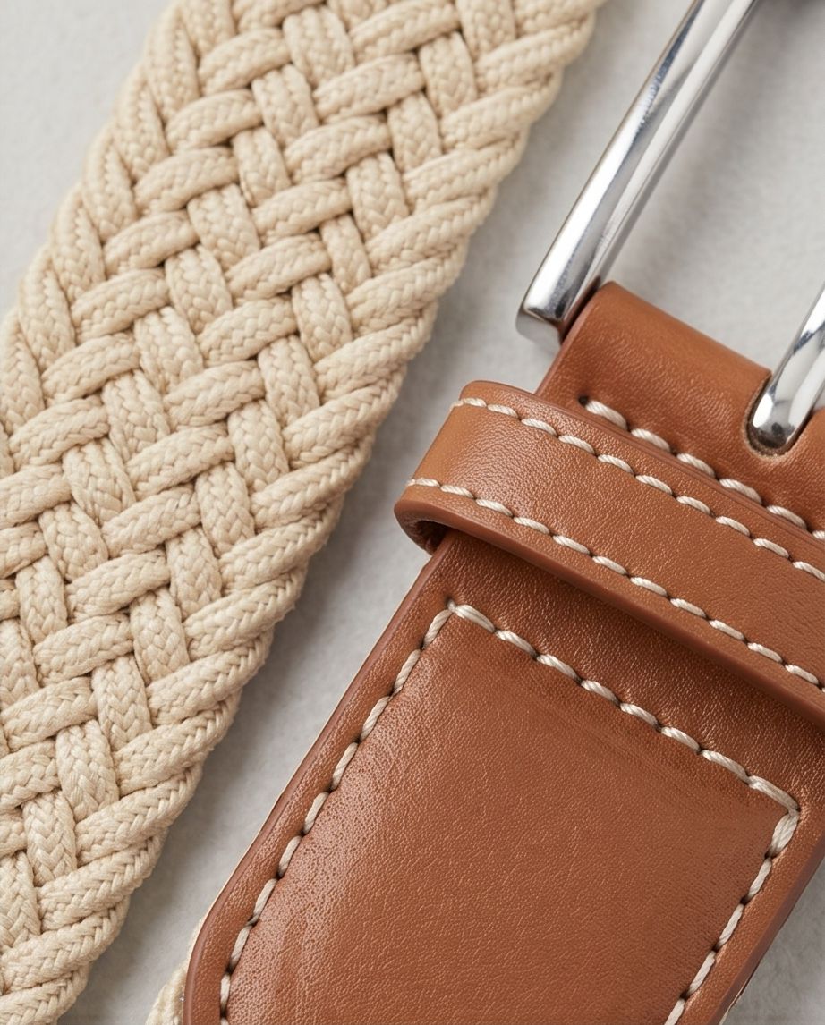 2H Light Beige Elastic Belt