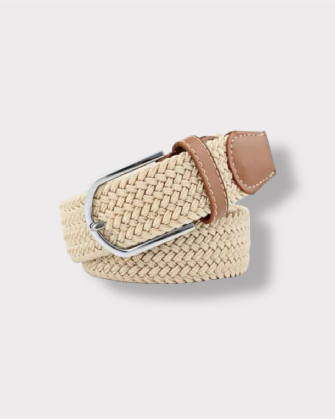 2H Light Beige Elastic Belt