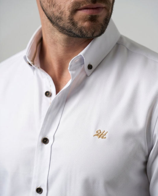 SALE! 2H White Cotton Shirt