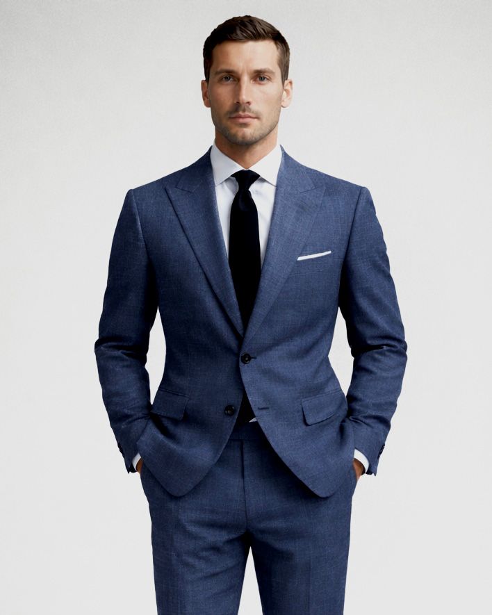 2H #003-2002-06 Navy Formal Suit