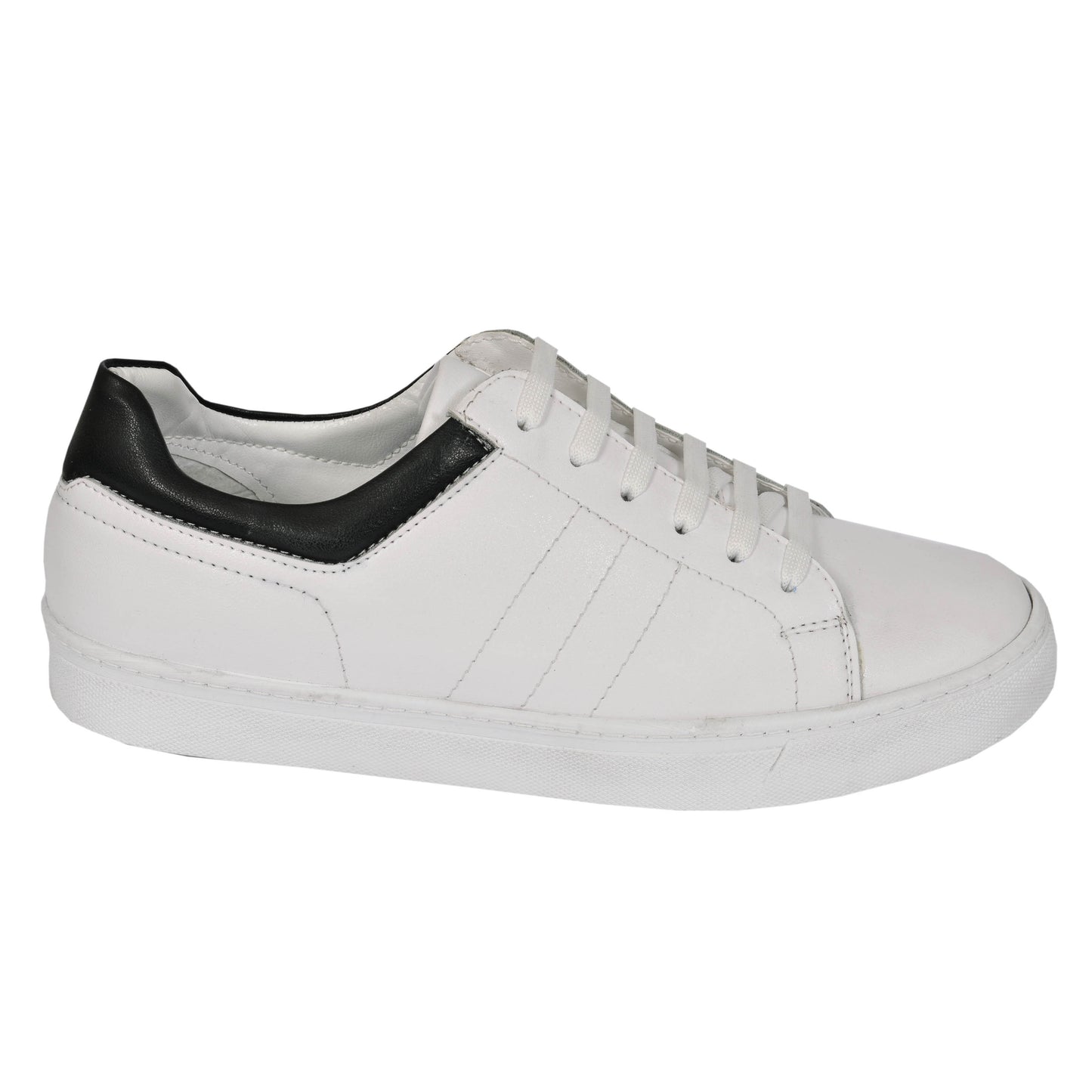 2H #9507 White/Black Casual Shoes