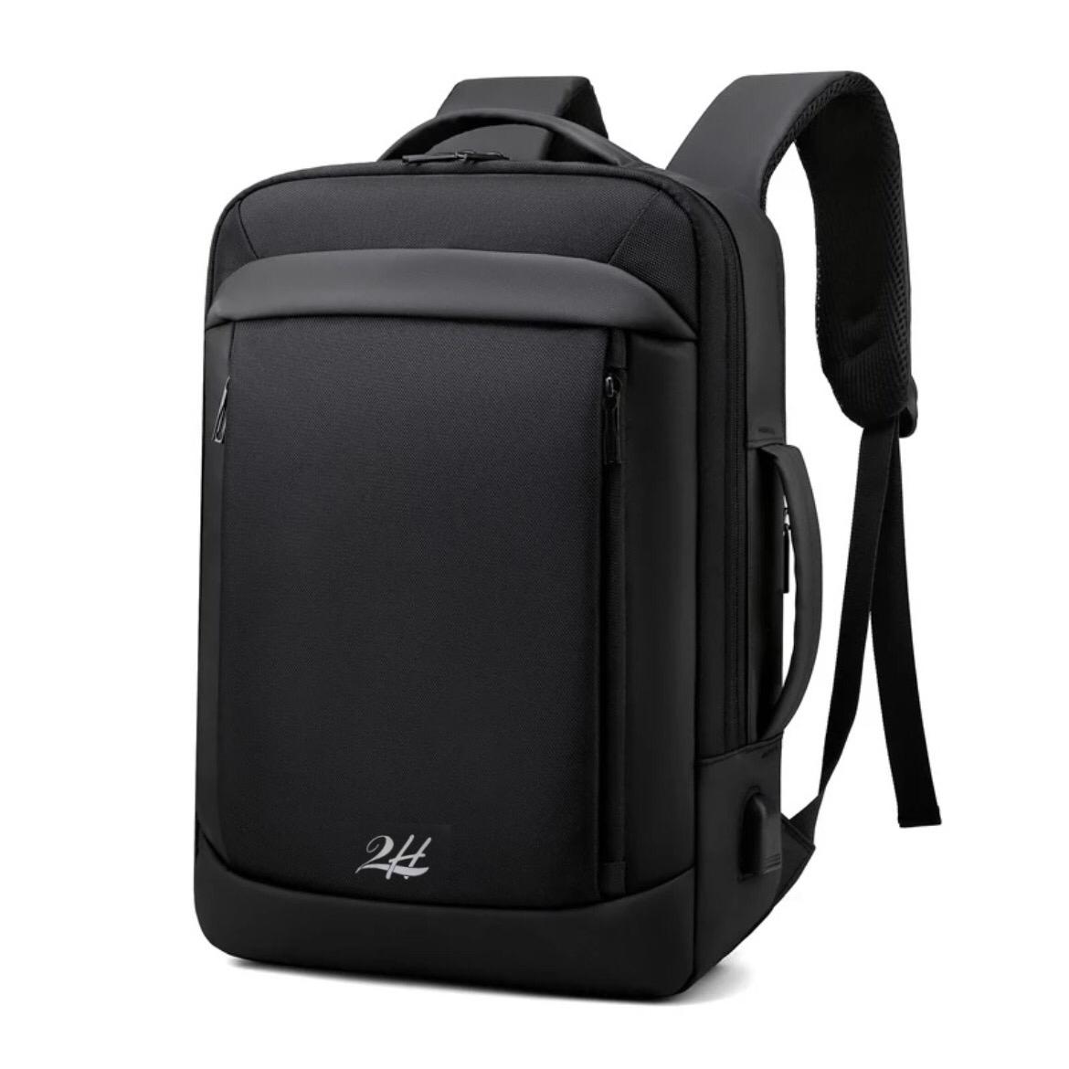 2H Black Duffle Back Bag B