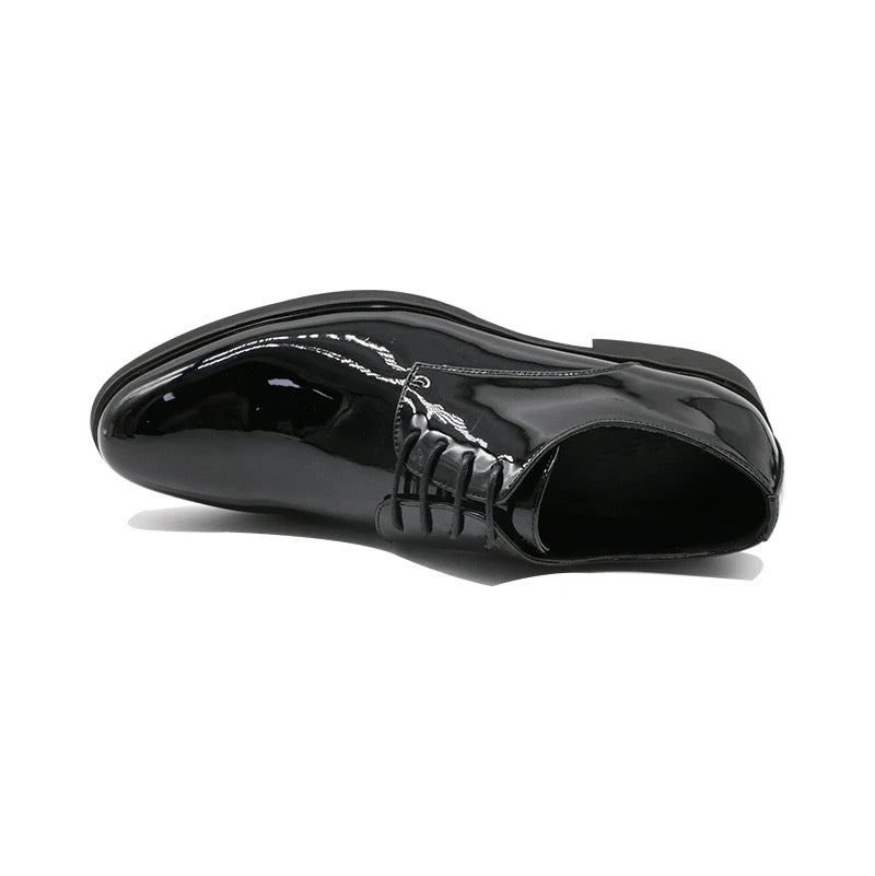 2H #110-100 Shining Black Formal Shoes