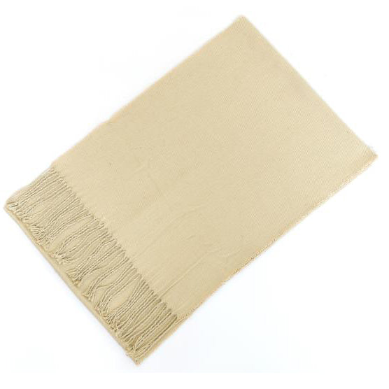 2H Plain Beige Scarf