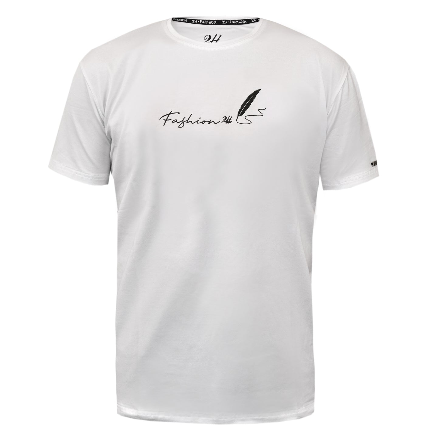 SALE! 2H #88136 White Printed T-shirt