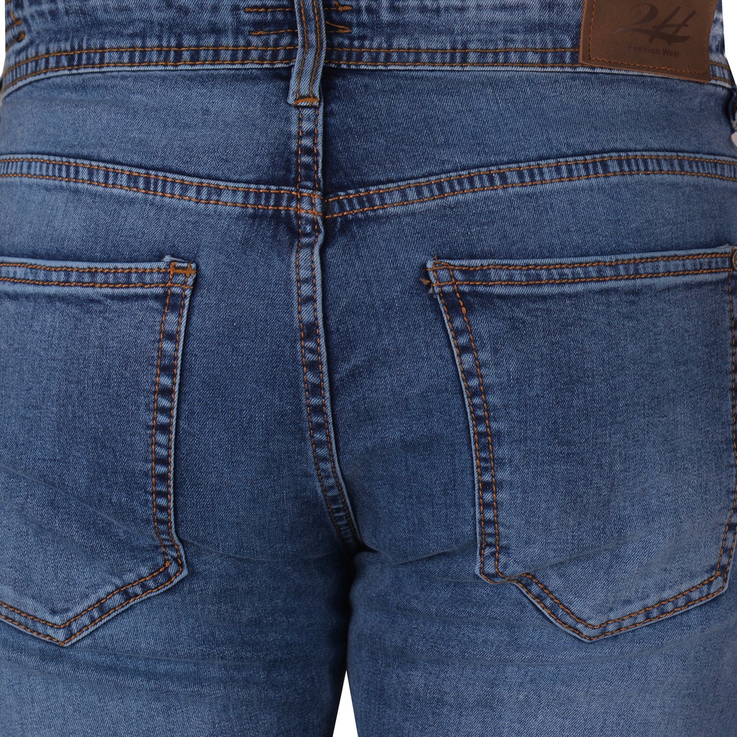 2H regular dark blue stone wash jeans Pant