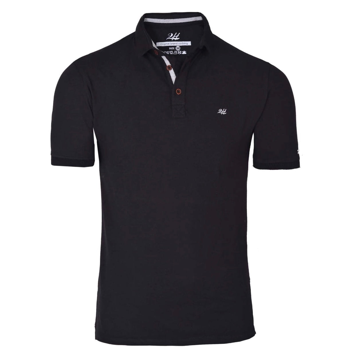 2H #77032 Black Polo T-shirt