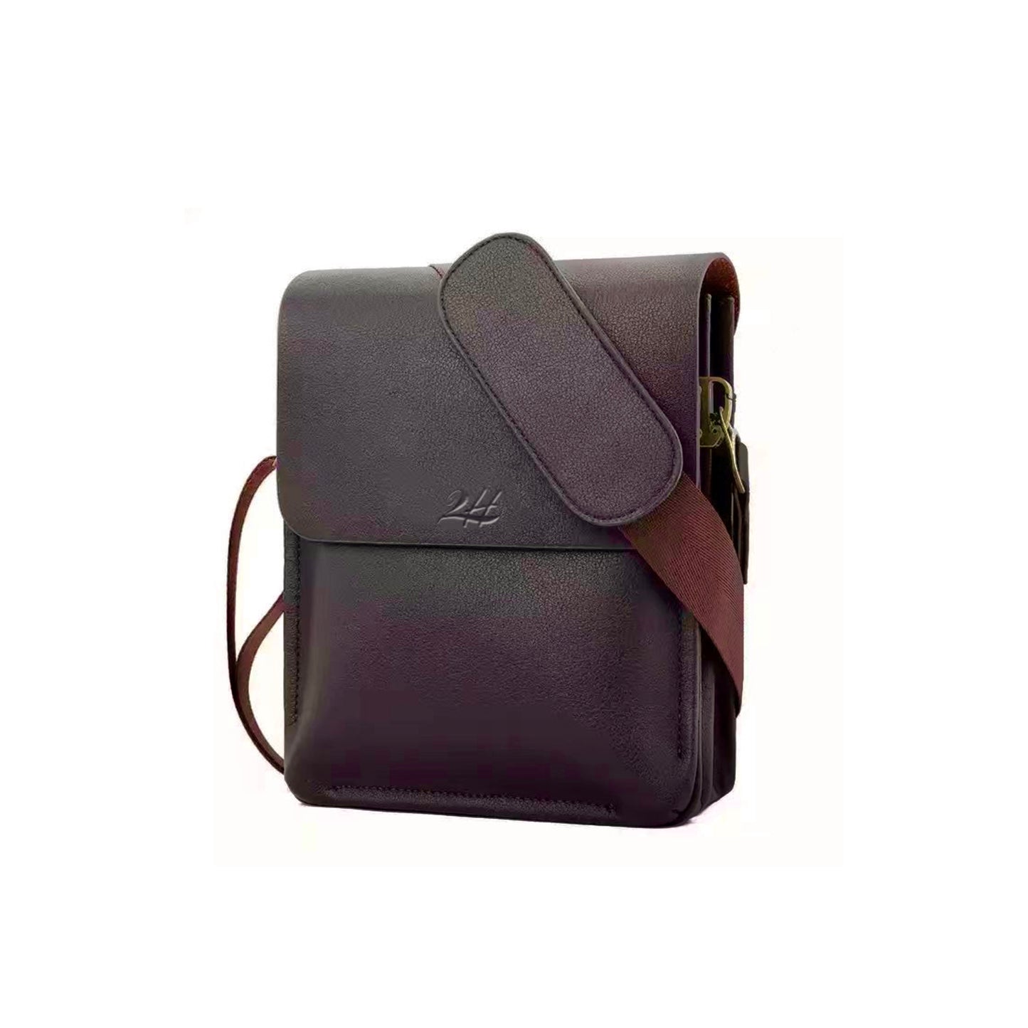 2H #1001-1 Brown Shoulder messenger bag
