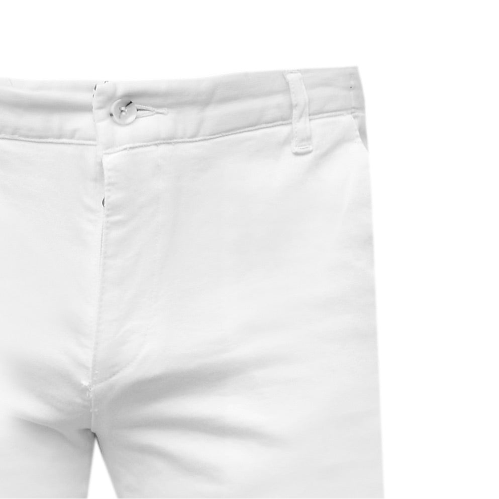 2H White Twill Chinos Pant