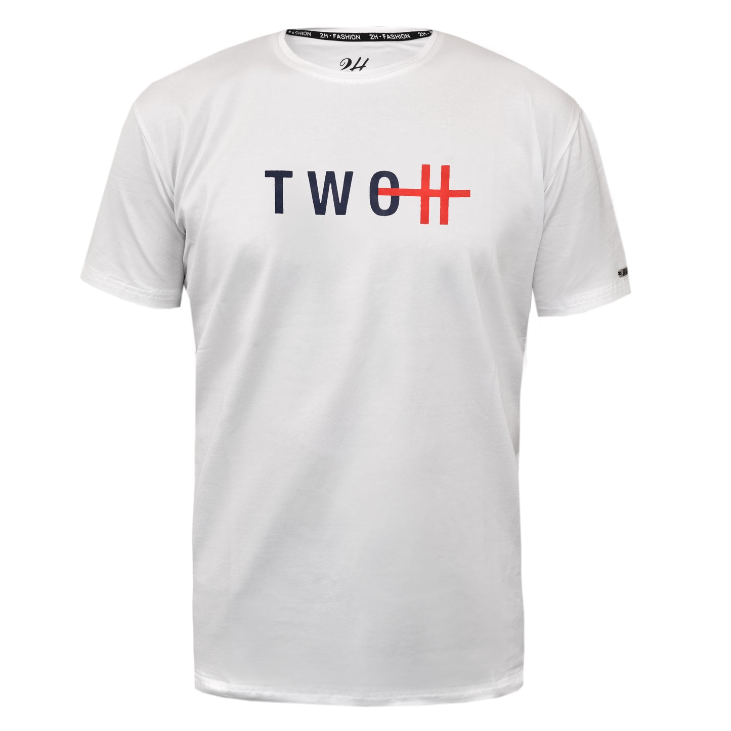 SALE! 2H #88135 White Printed T-shirt