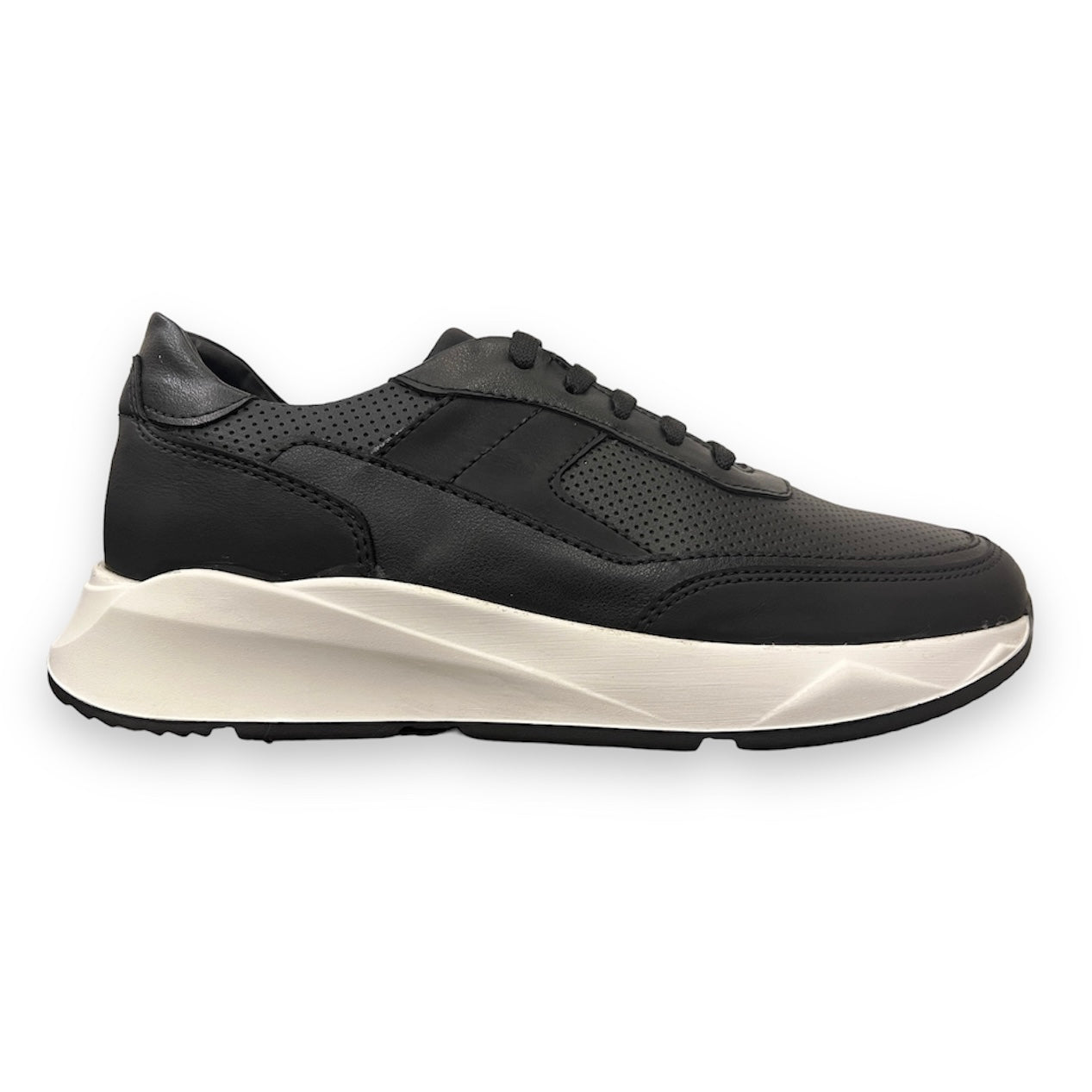 2H #9511 Black/White Casual Shoes