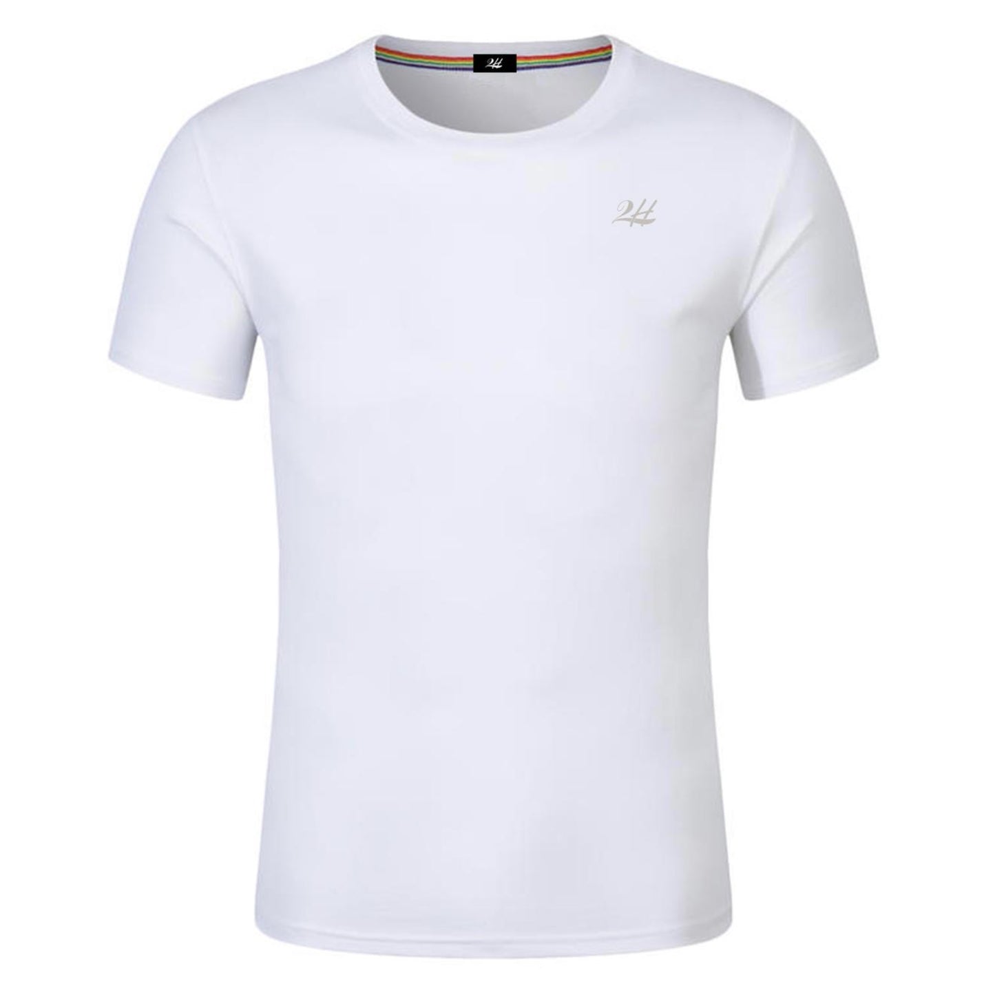 2H #CX81400 White Short Sleeve Basic T-shirt