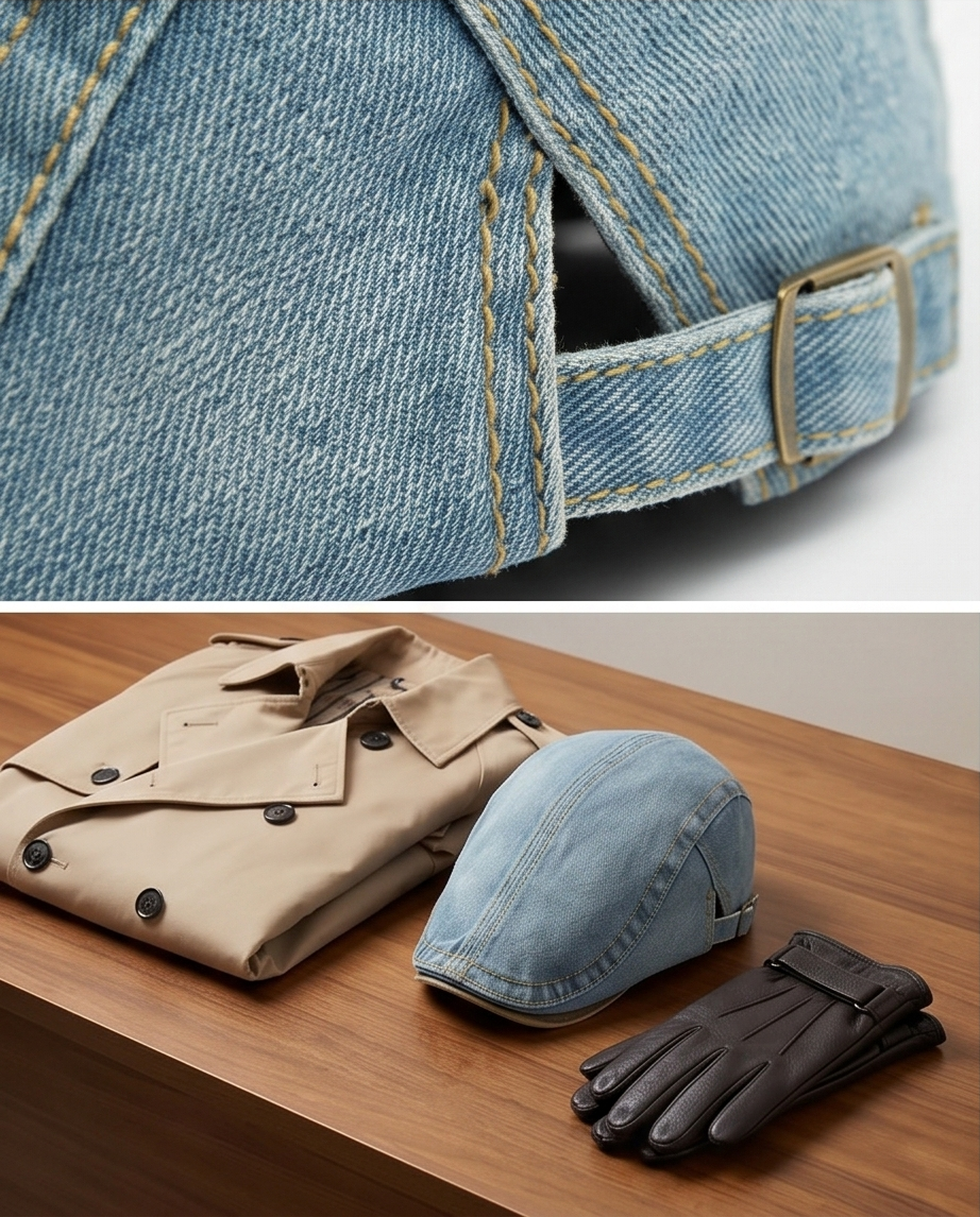 2H Light Blue Jeans Cap