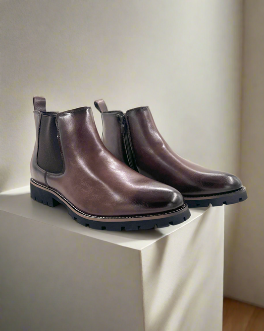 SALE! 2H #A1723 Coffee Chelsea Boot
