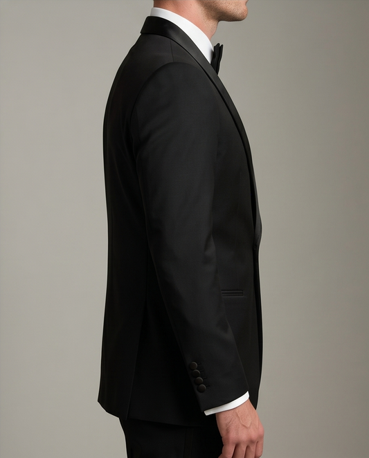 2H Black Wedding Suit