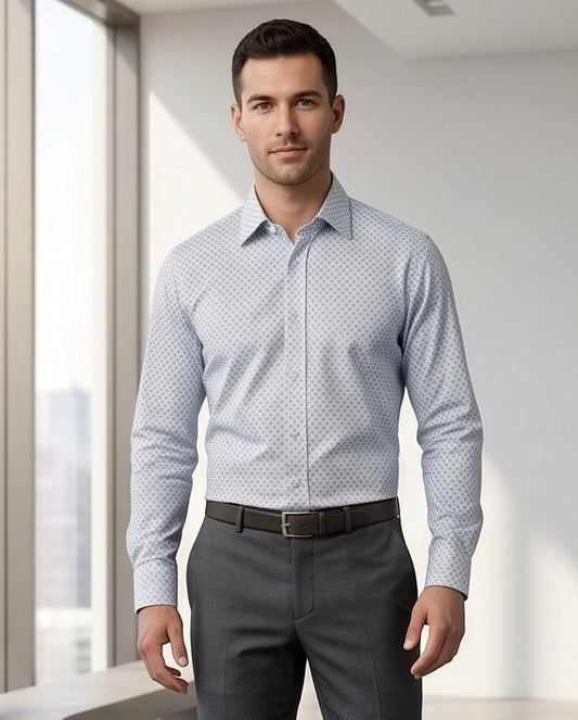 2H #180725 Gray printed Shirt