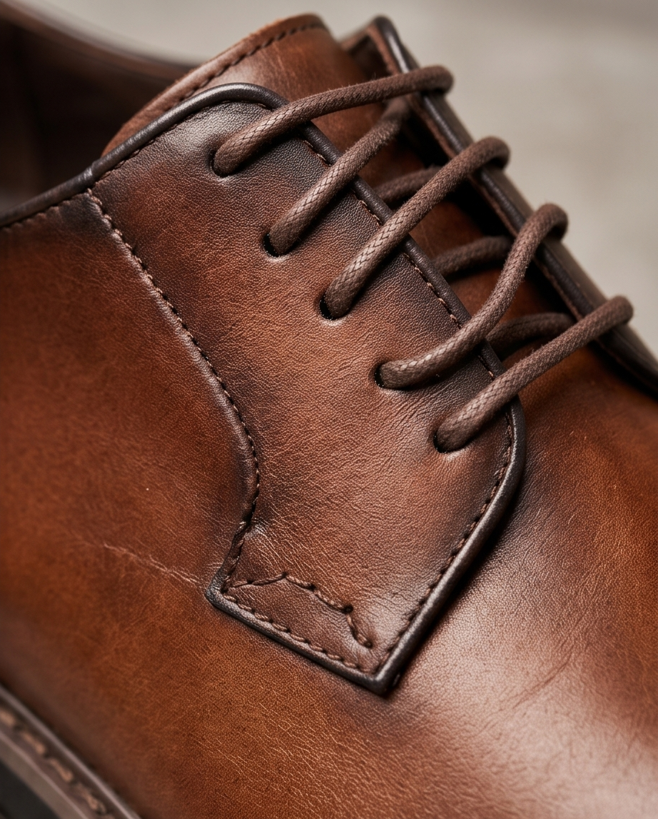 2H #006 Genuine Leather Brown Formal Shoes