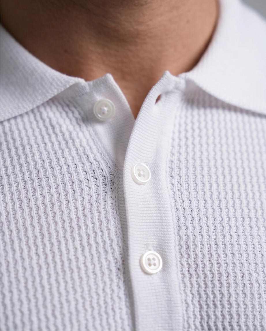 2H #452 Knitted Polo T-Shirt