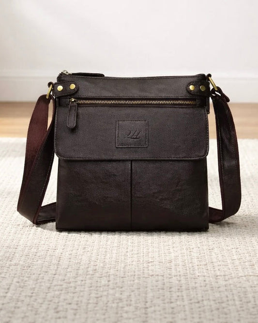 2H Genuine leather Brown bag