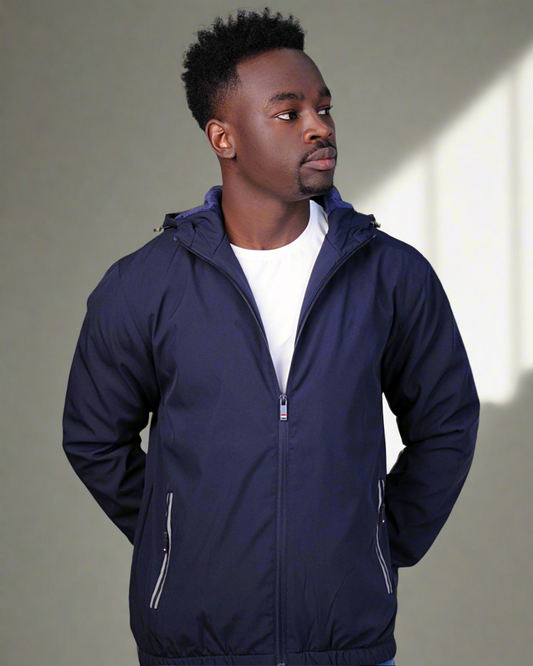 SALE! 2H Navy Lightweight Waterproof Jacket
