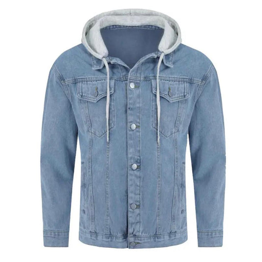 2H #21007 Denim Hooded Jacket