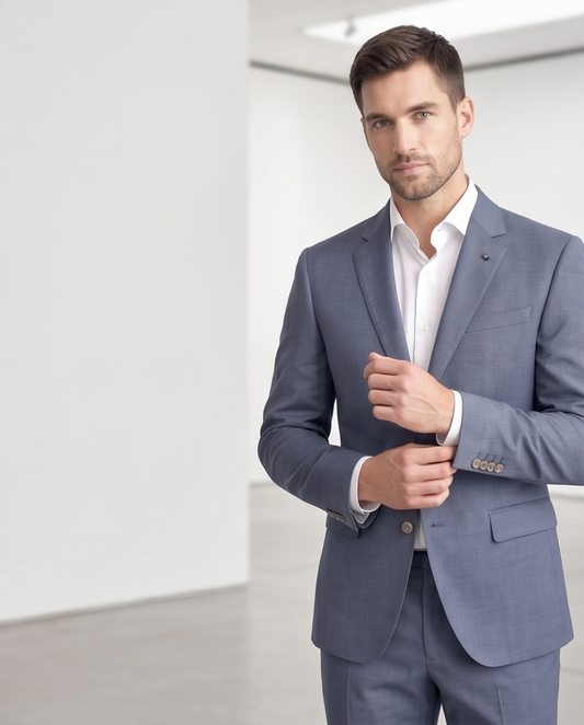 2H #002-3006-06 Blue Formal Suit