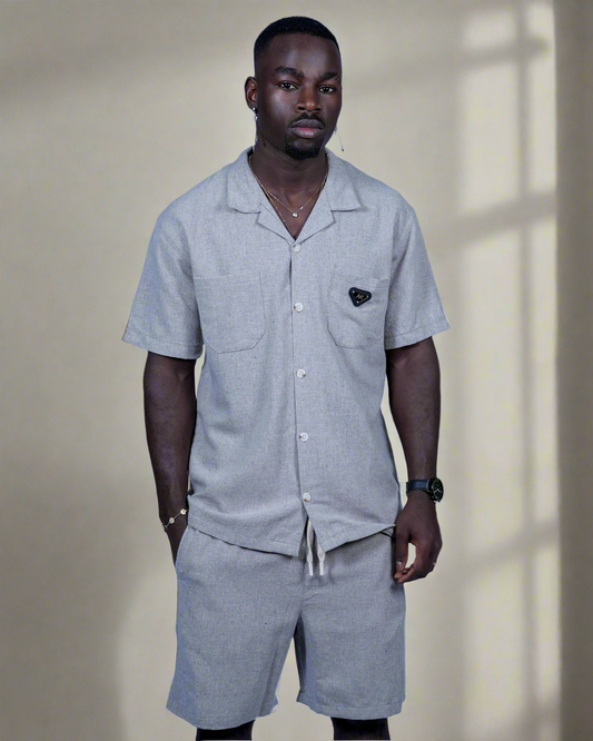 2H Short Linen Set