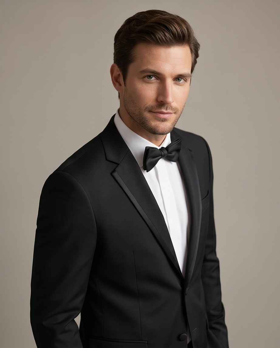 SALE! 2H Black Wedding Suit