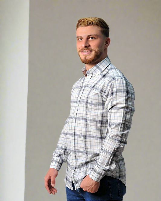 SALE! 2H Squared White/Black Casual Shirt