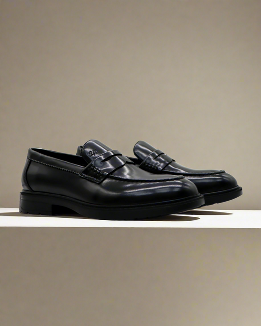 2H #1012 1001 1313 Black Formal shoes