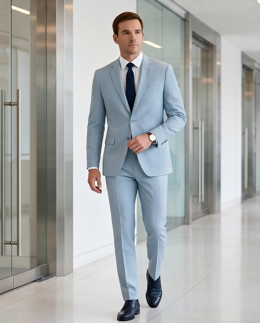 2H #1801 Blue Casual Suit