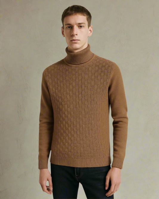 2H #462 Turtle Neck Knitted Sweater