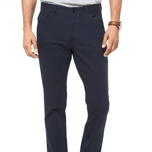 2H Navy Five Pockets Slim Pant