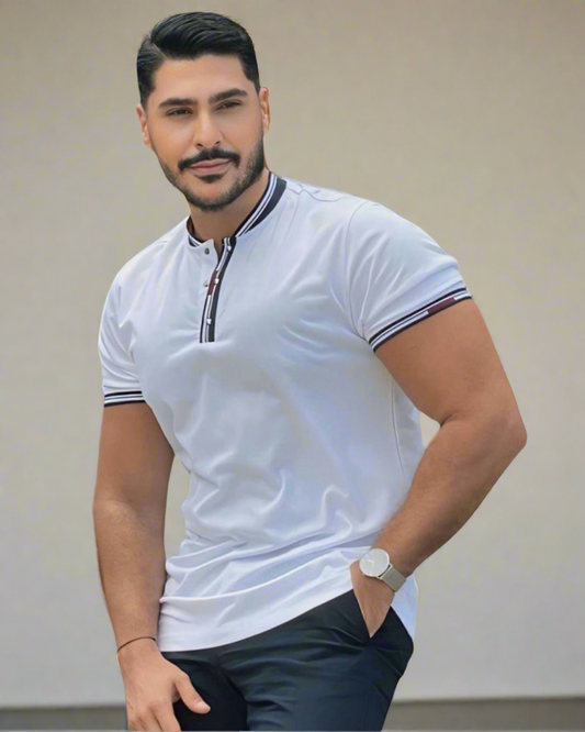 2H #12585 White Mercerized Cotton T-Shirt