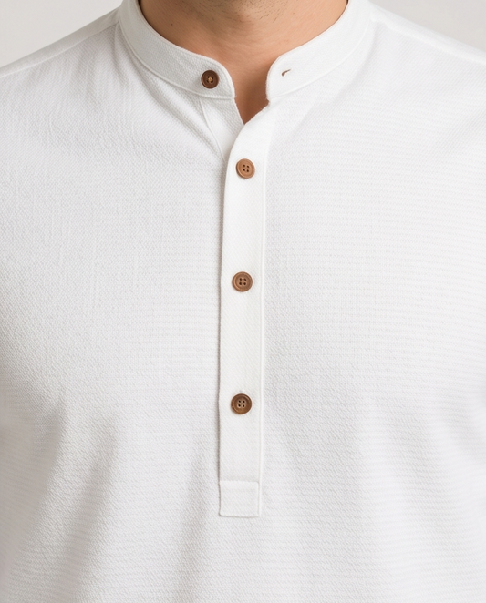SALE! 2H White Three-Button Shirt