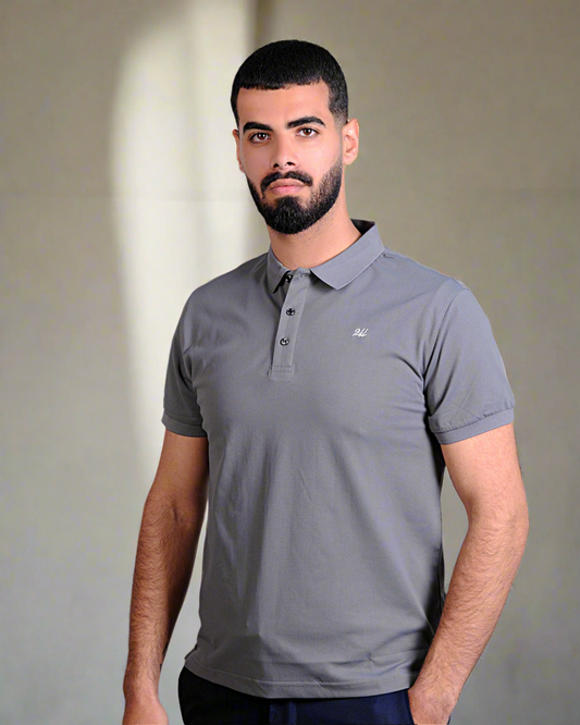 2H #CX.231 Light Gray Polo T-shirt