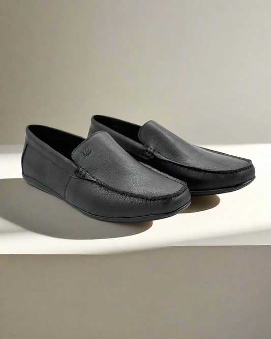 SALE! 2H #4927 Black Casual Moccasin Shoes
