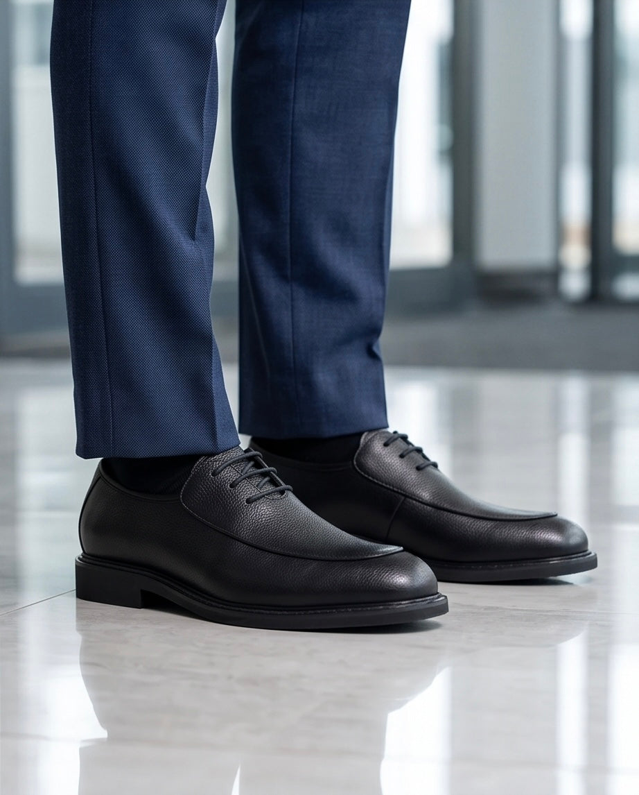 2H #2402 1001 1354 Black Formal shoes