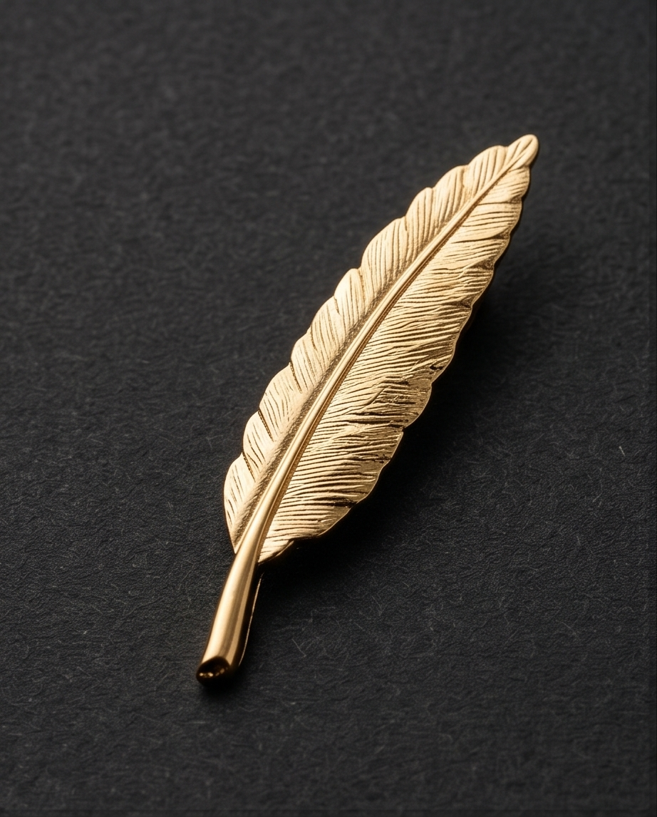 2H #ST126 Golden Pick Lapel Pins