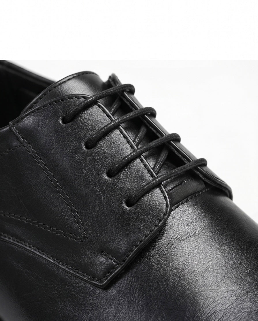 2H #01A Black Formal Shoes