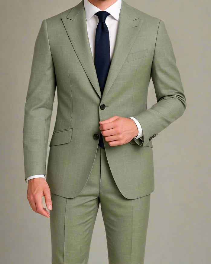 2H #003-1004-43 Green Formal suit