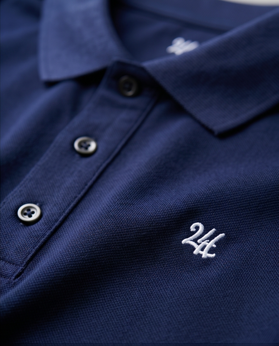 2H #CX.231 Navy Polo T-shirt