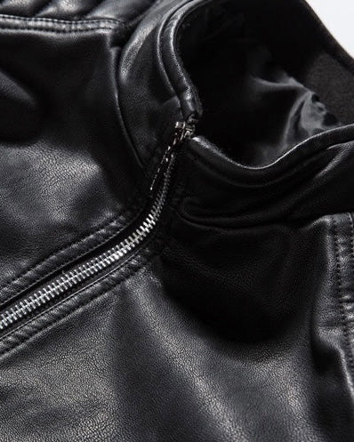 2H #801 Black Leather Jacket