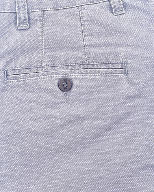 2H #250923 Light Gray Embossed Chinos Pant