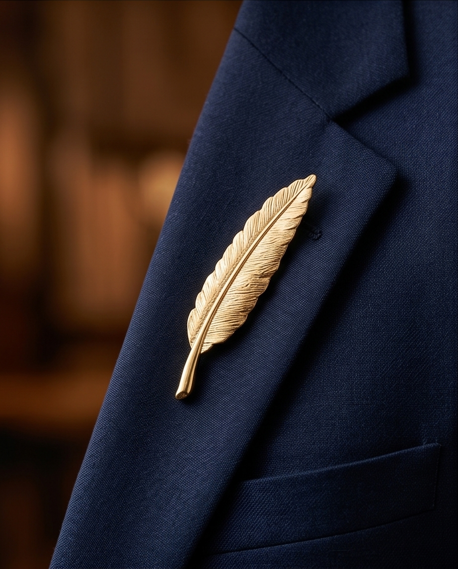 2H #ST126 Golden Pick Lapel Pins